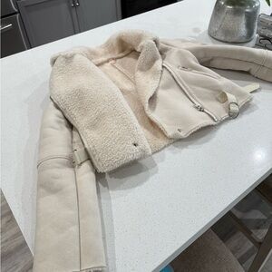 Luxxel leather Cream Jacket 🧥M